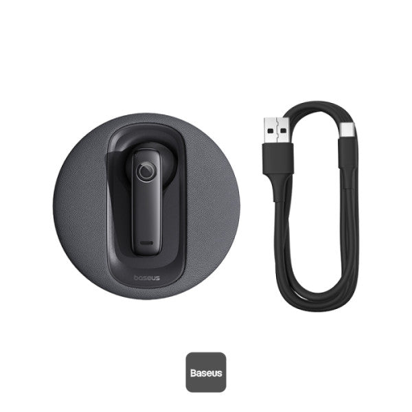 Baseus C-Mic CM10 Solar Charging Single Ear Wireless Earphone for Car Black